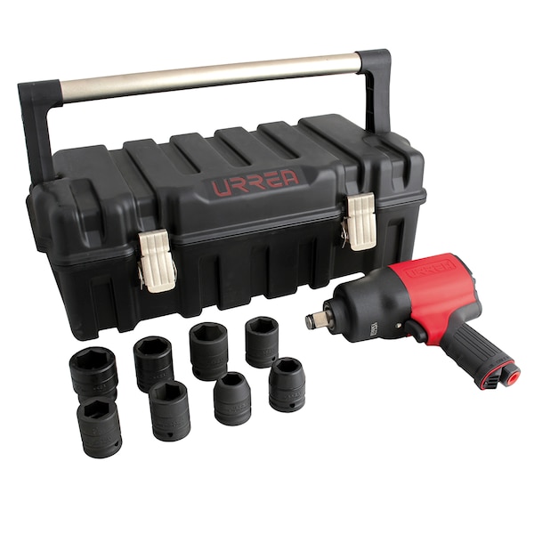 Twin hammer Comp. syst. 3/4" dr. air impact metric wrench & socket set